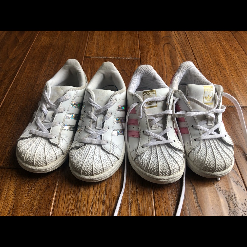 Adidas girl’s shoes size 10 (2 pairs)